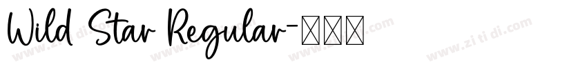 Wild Star Regular字体转换